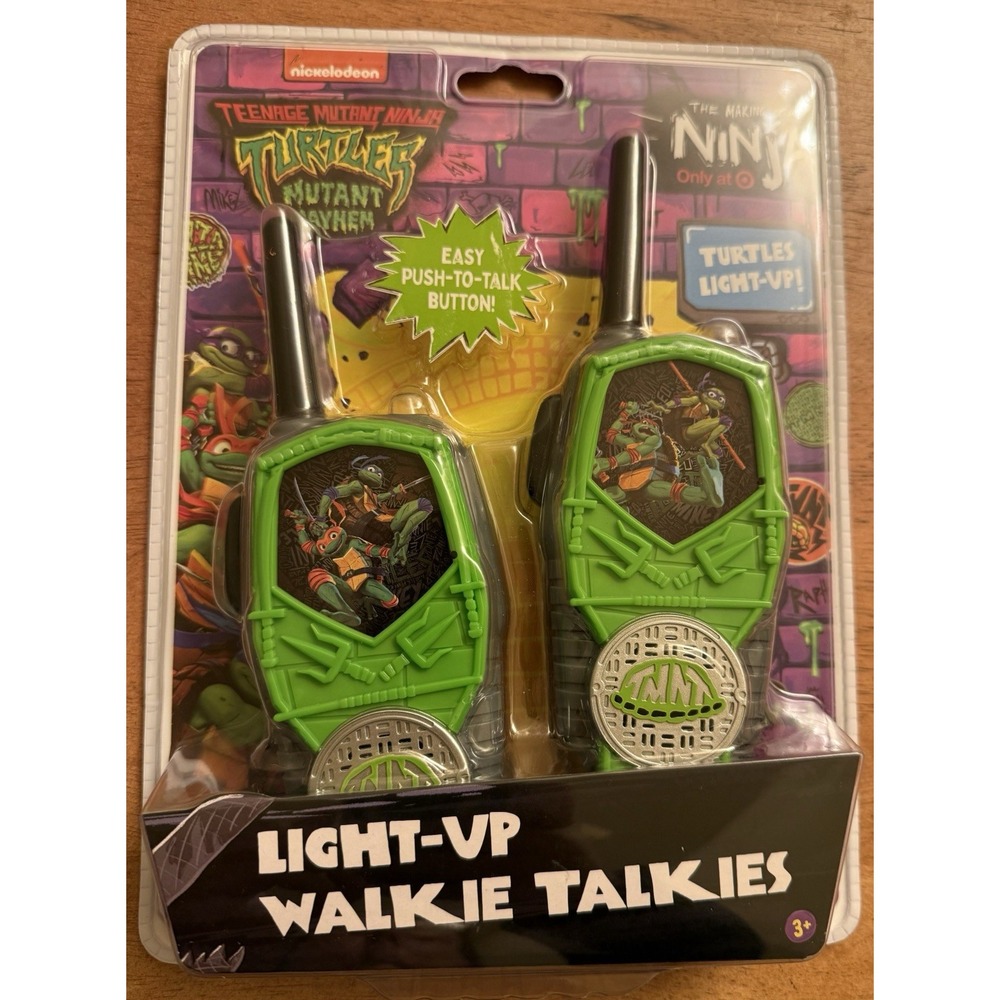 Teenage Mutant‎ Mayhem Ninja Turtles Light Up Walkie Talkies NEW!